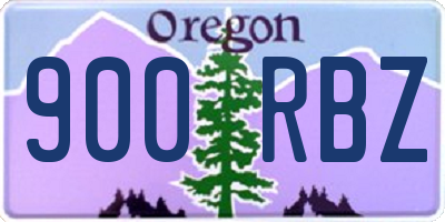 OR license plate 900RBZ