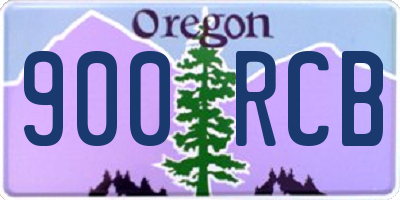 OR license plate 900RCB