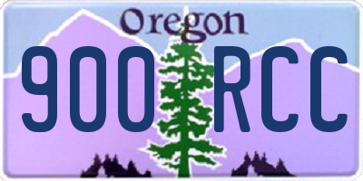 OR license plate 900RCC