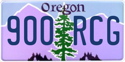 OR license plate 900RCG
