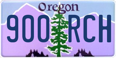 OR license plate 900RCH
