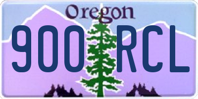 OR license plate 900RCL