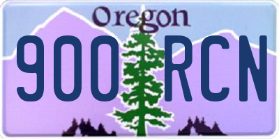 OR license plate 900RCN