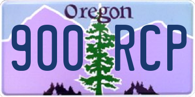 OR license plate 900RCP