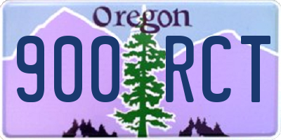 OR license plate 900RCT