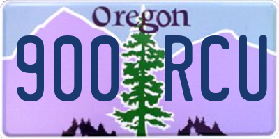 OR license plate 900RCU