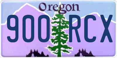 OR license plate 900RCX