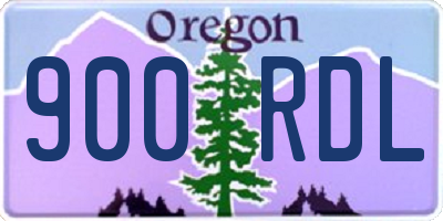 OR license plate 900RDL