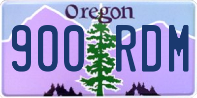 OR license plate 900RDM