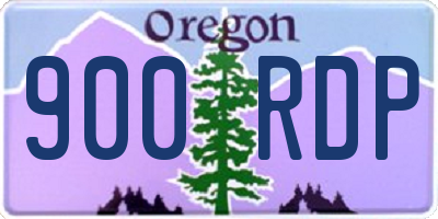 OR license plate 900RDP