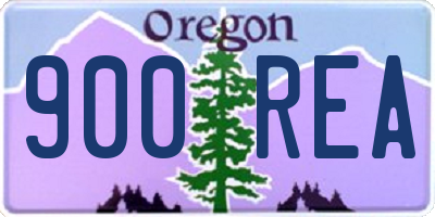 OR license plate 900REA