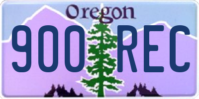 OR license plate 900REC