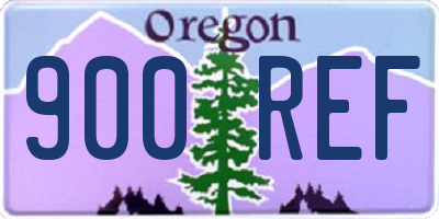 OR license plate 900REF
