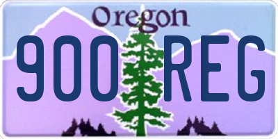 OR license plate 900REG