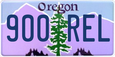 OR license plate 900REL