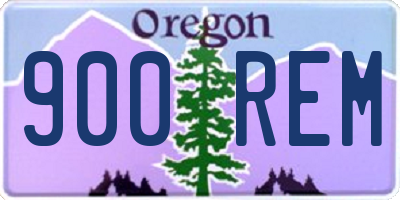 OR license plate 900REM