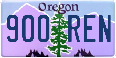 OR license plate 900REN