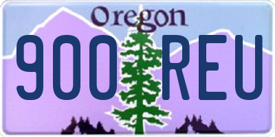 OR license plate 900REU