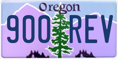 OR license plate 900REV