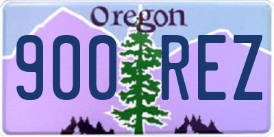 OR license plate 900REZ