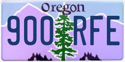OR license plate 900RFE