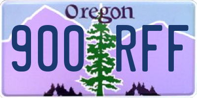 OR license plate 900RFF