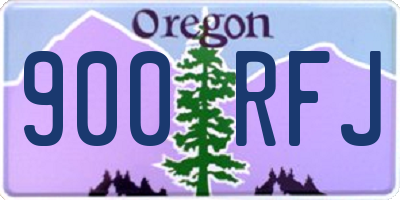 OR license plate 900RFJ