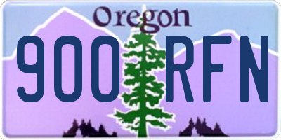 OR license plate 900RFN