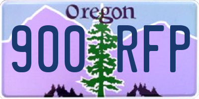 OR license plate 900RFP