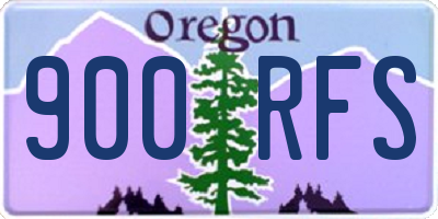 OR license plate 900RFS