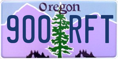 OR license plate 900RFT
