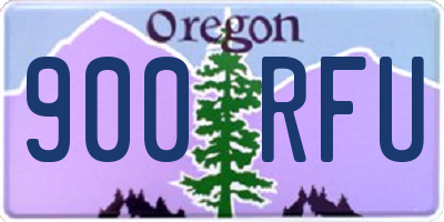 OR license plate 900RFU