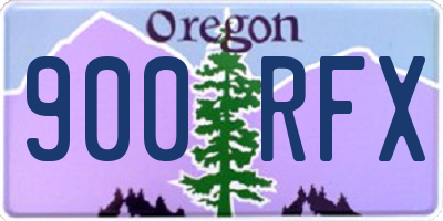 OR license plate 900RFX
