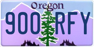 OR license plate 900RFY