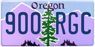 OR license plate 900RGC