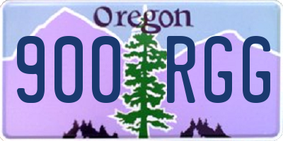 OR license plate 900RGG