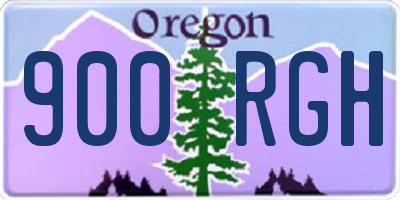 OR license plate 900RGH