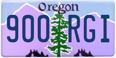 OR license plate 900RGI