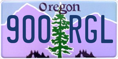 OR license plate 900RGL
