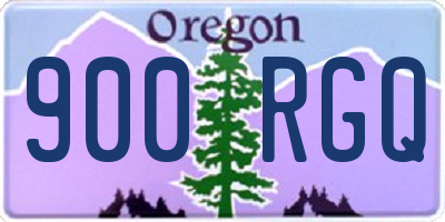 OR license plate 900RGQ