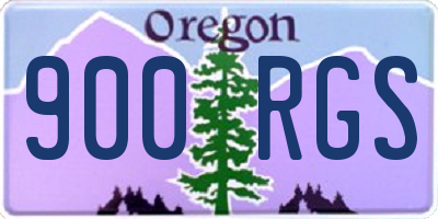 OR license plate 900RGS