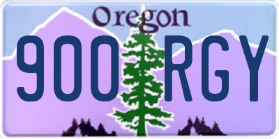 OR license plate 900RGY
