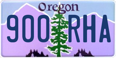 OR license plate 900RHA