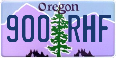 OR license plate 900RHF