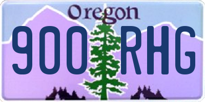 OR license plate 900RHG