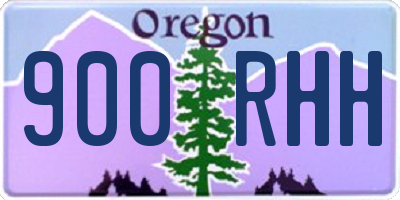 OR license plate 900RHH