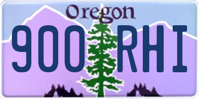 OR license plate 900RHI