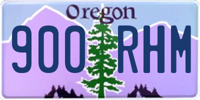 OR license plate 900RHM