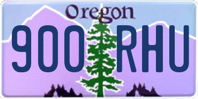 OR license plate 900RHU
