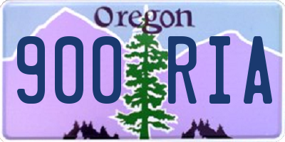 OR license plate 900RIA